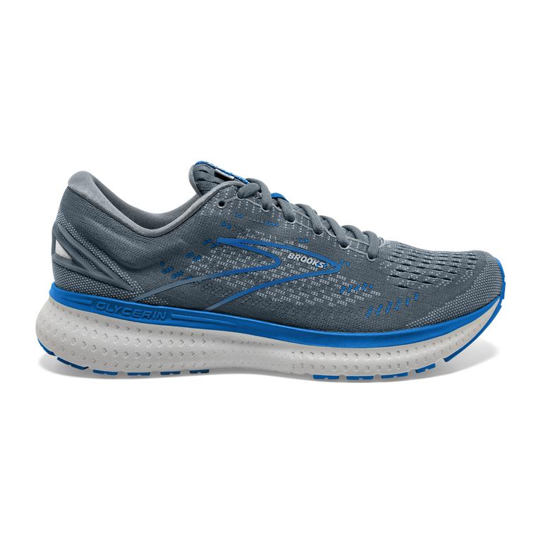 Brooks Glycerin 19 - Mens Road Running Shoes - Quarry/Grey/Dark Blue (79826USEM)